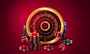 Close-up of a Free Bet Blackjack table with chips and cards showing a split hand and free-bet chips